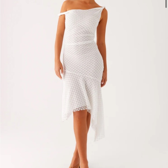 Peppermayo White Asymmetrical Dress - Picture 2 of 7